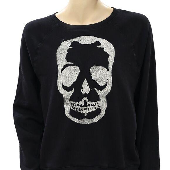 Zadig & Voltaire Upper Brode Skull Sweatshirt Pullover Top Embroidered S 215029 - Picture 5 of 7